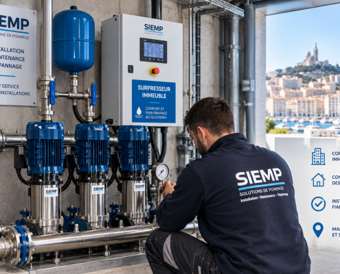 Installation de surpresseur d’immeuble Aix en provence